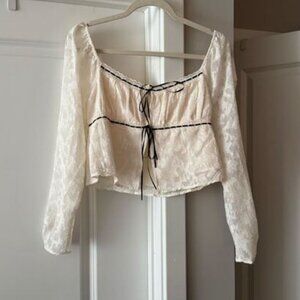 Altar'd State Layken Lace Bow Top